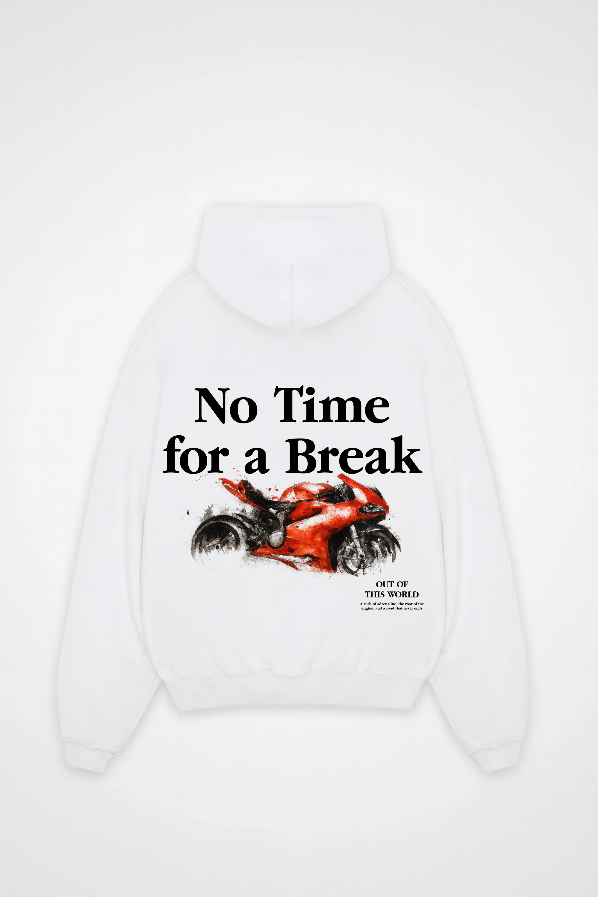 NO TIME  - OVERSIZED HOODIE BACKPRINT