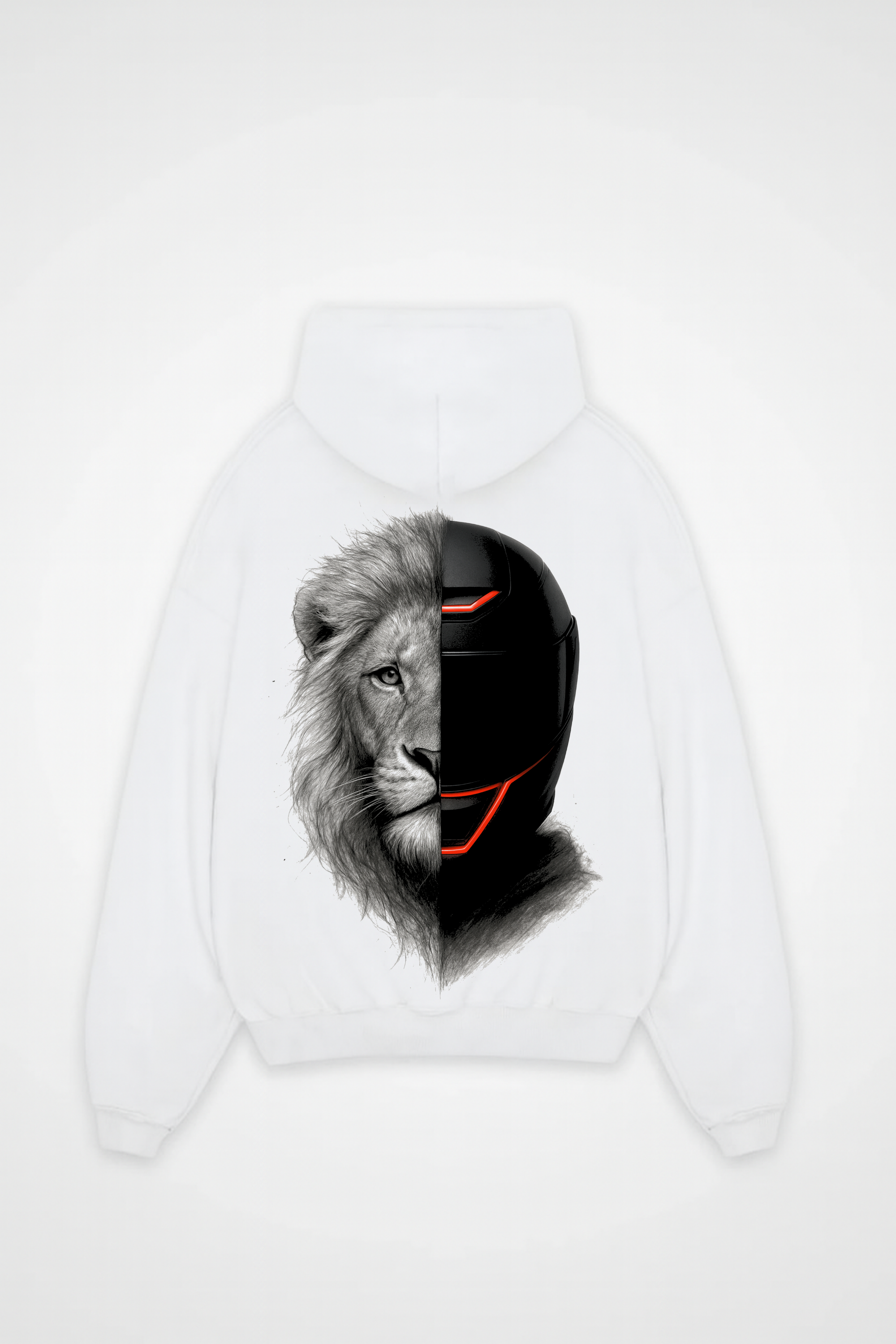 LION HELMET - OVERSIZED HOODIE BACKPRINT