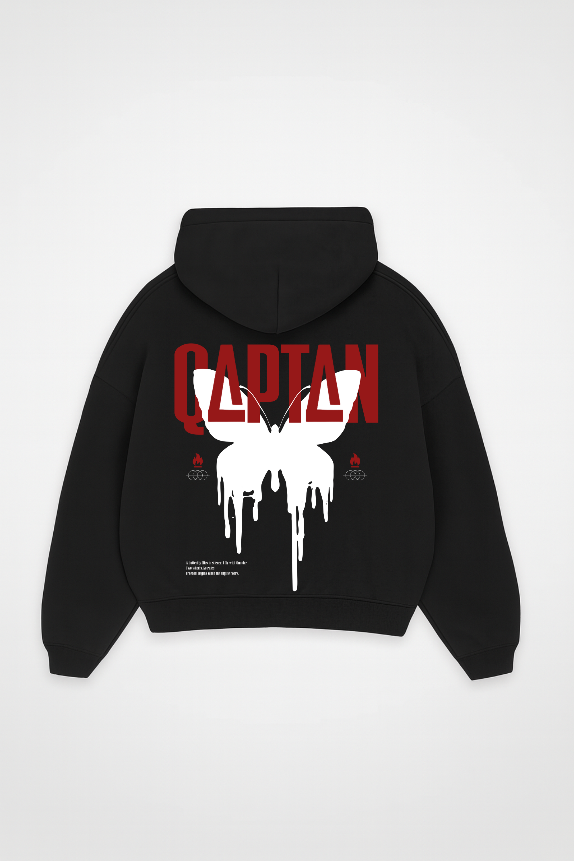 BUTTERFLY - OVERSIZED HOODIE  BACKPRINT