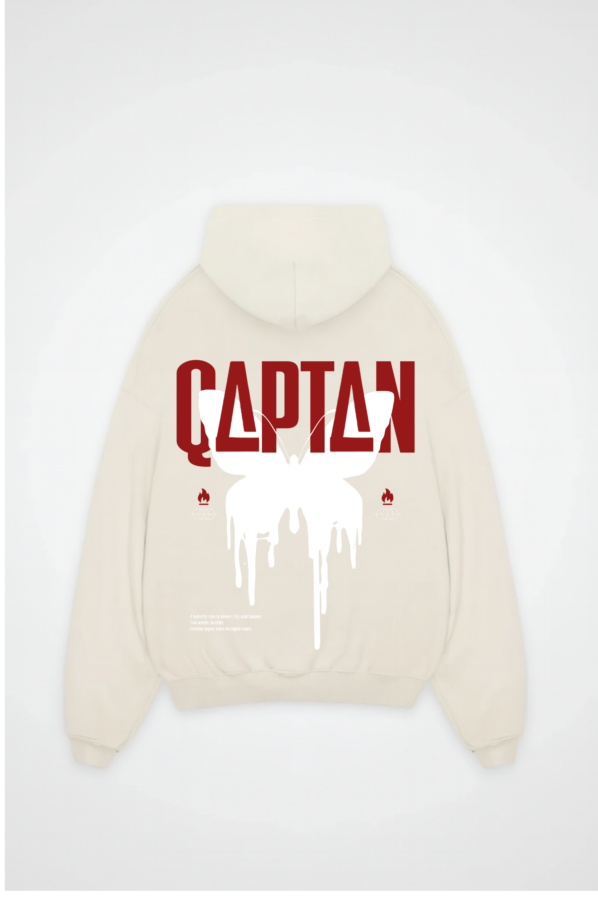 BUTTERFLY - OVERSIZED HOODIE  BACKPRINT