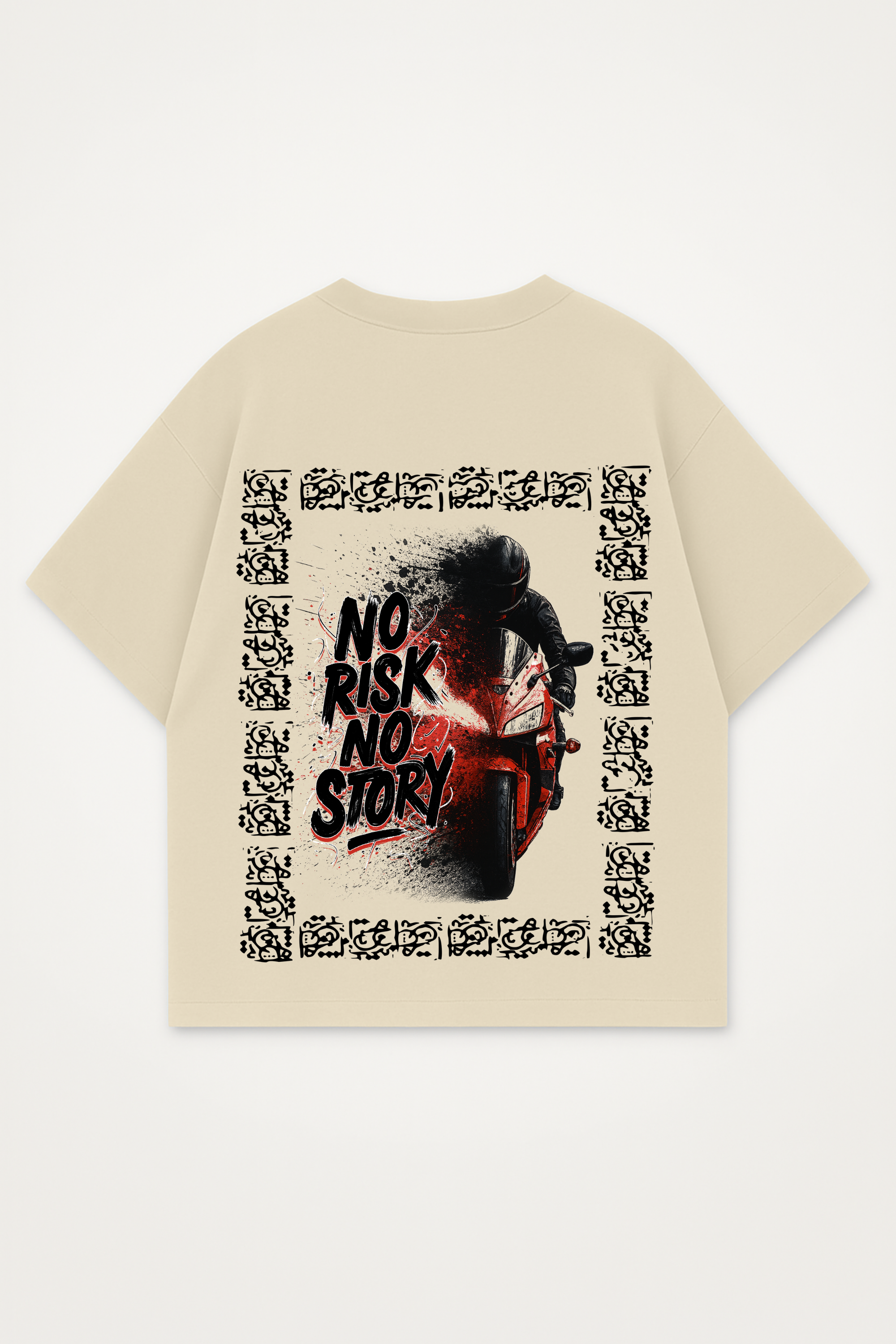 NO RISK NO STORY - OVERSIZED T-SHIRT  BACKPRINT