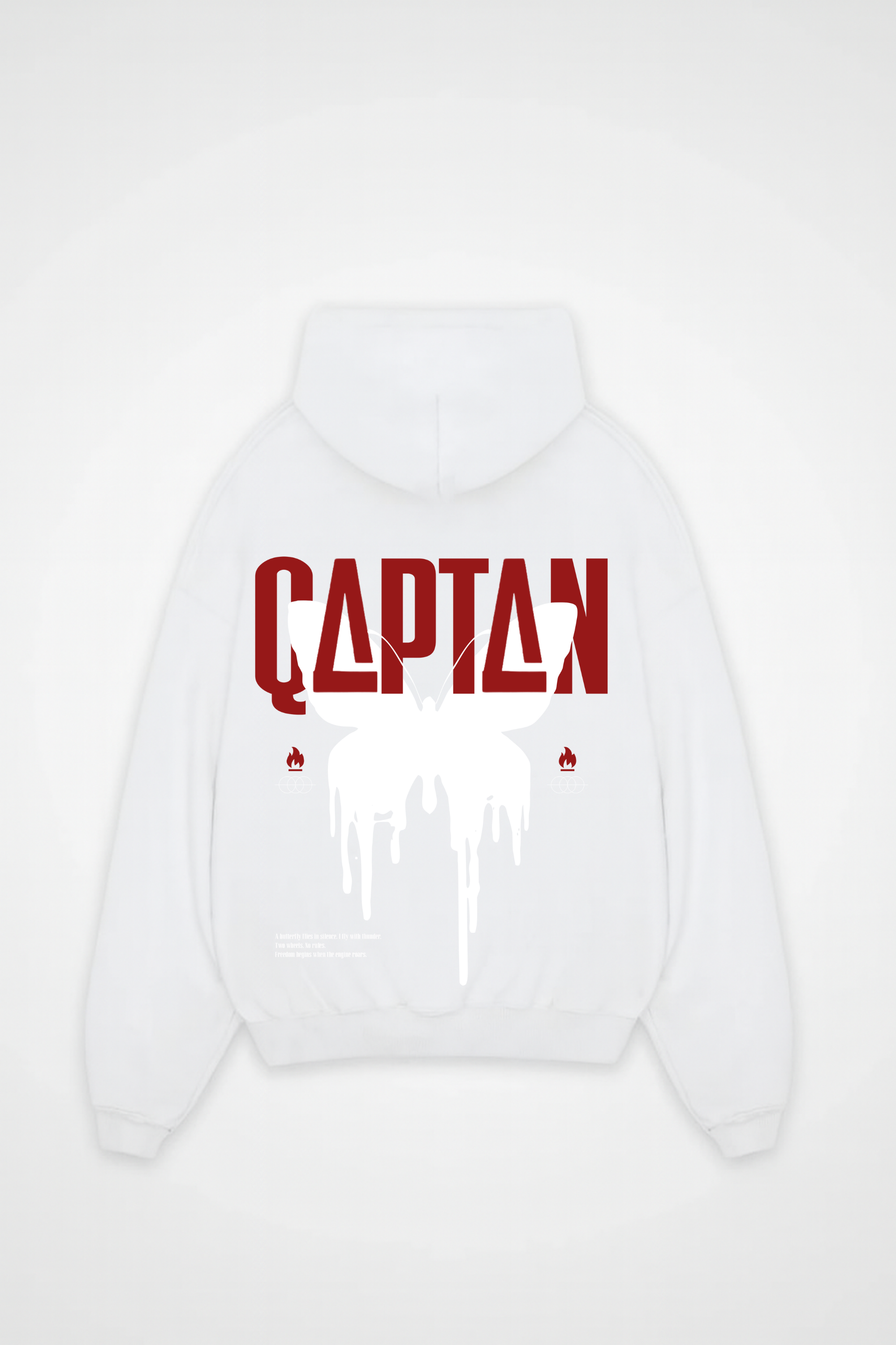 BUTTERFLY - OVERSIZED HOODIE  BACKPRINT